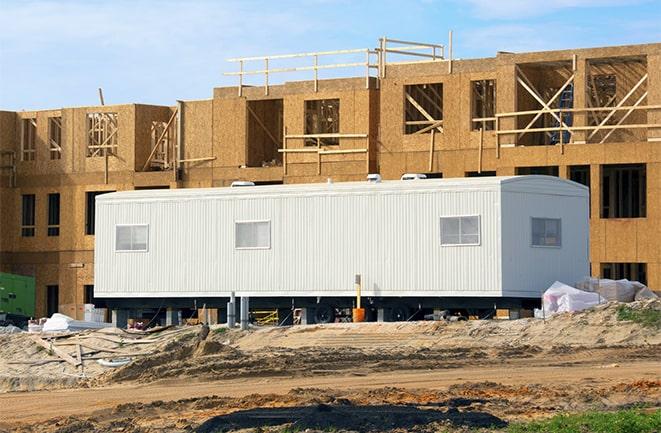 construction site with temporary office rentals in Chandler